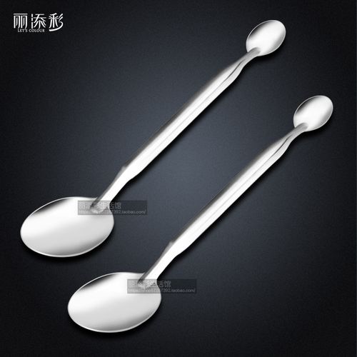 双头勺示范对比用勺子铁勺不锈钢勺产品示范勺燃烧实验勺试验勺